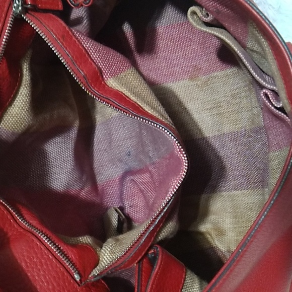 FLASH SALE! Auth Gucci Bamboo Daily Red Leather Large Shoulder/Handbag - Picture 8 of 16